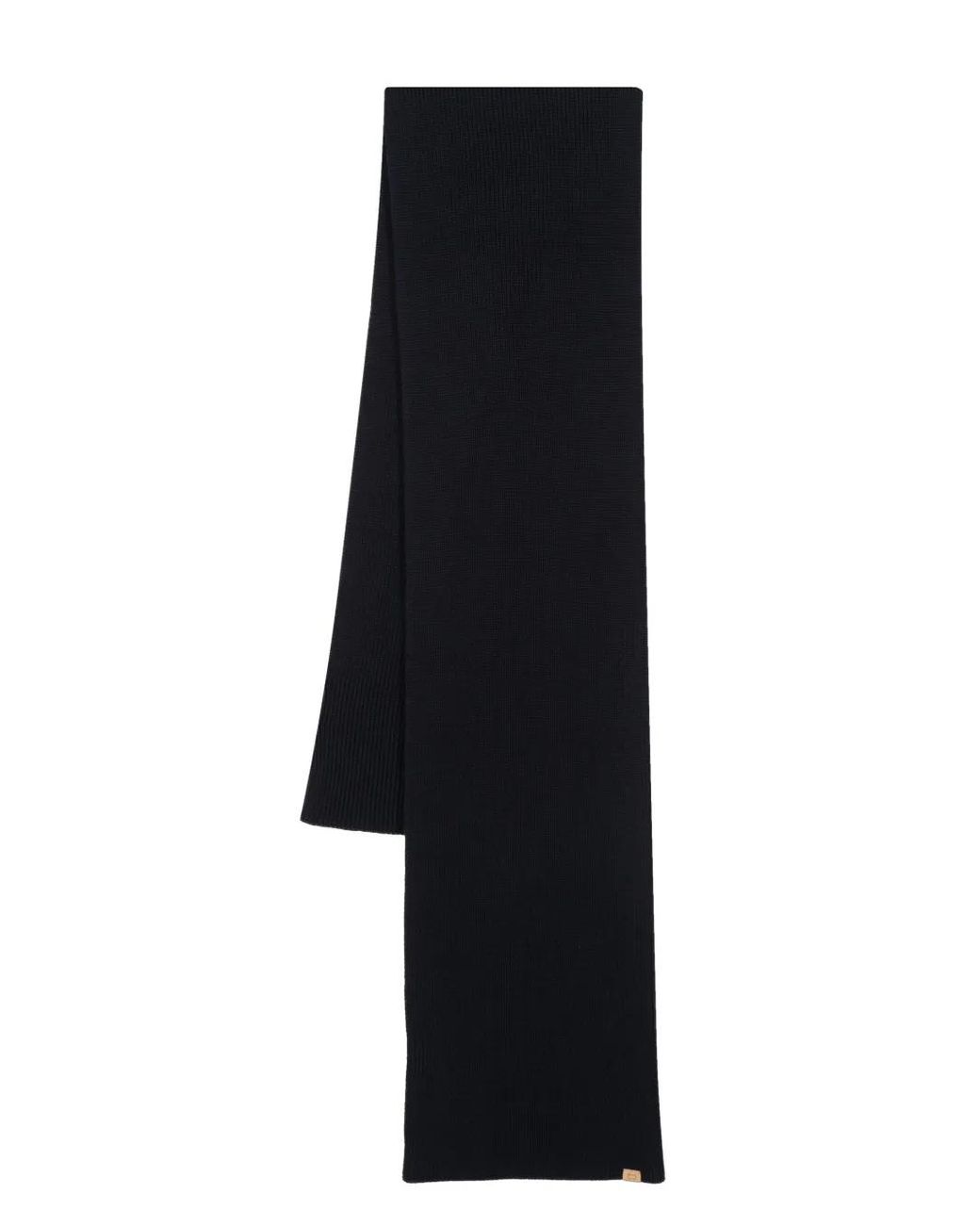 Sciarpa A Coste di Woolrich in Black da Uomo