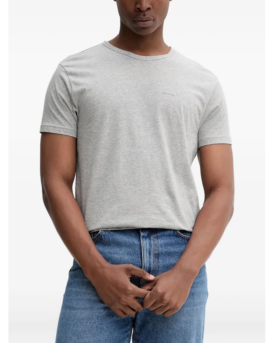 Paul Smith Black Organic Cotton T-Shirt for men