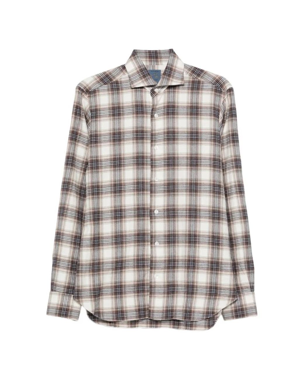 Barba Napoli White Chemise Dandy À Carreaux for men