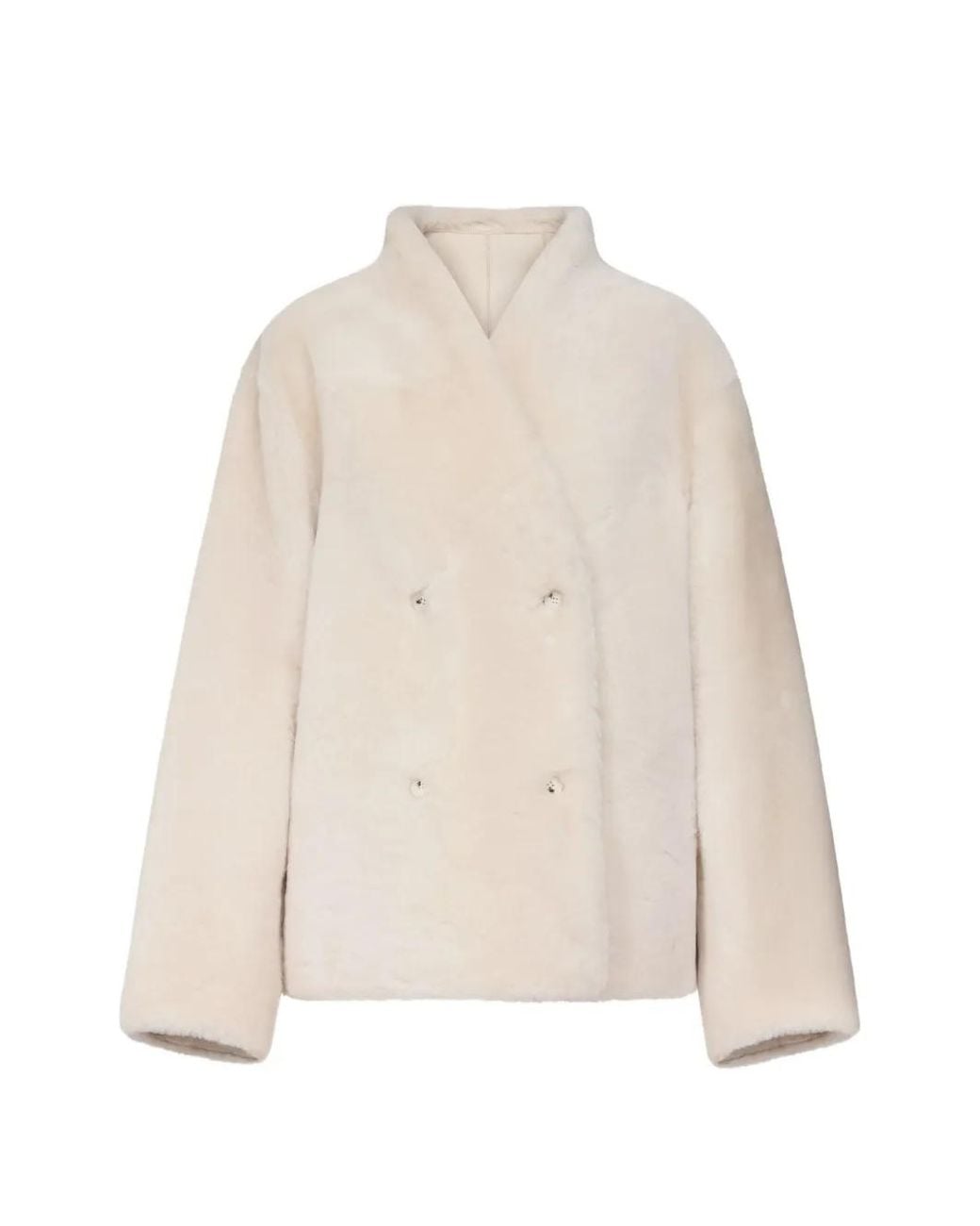 Loulou de Saison Natural Catherine Shearling Jacket