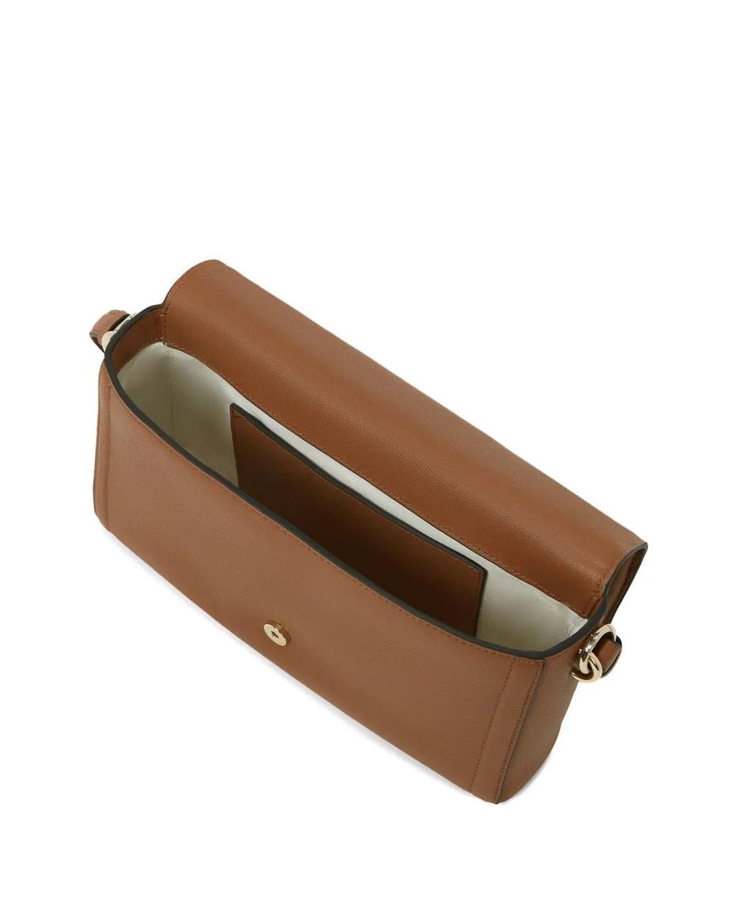 Karl Lagerfeld Brown Medium K/Nova Leather Crossbody Bag