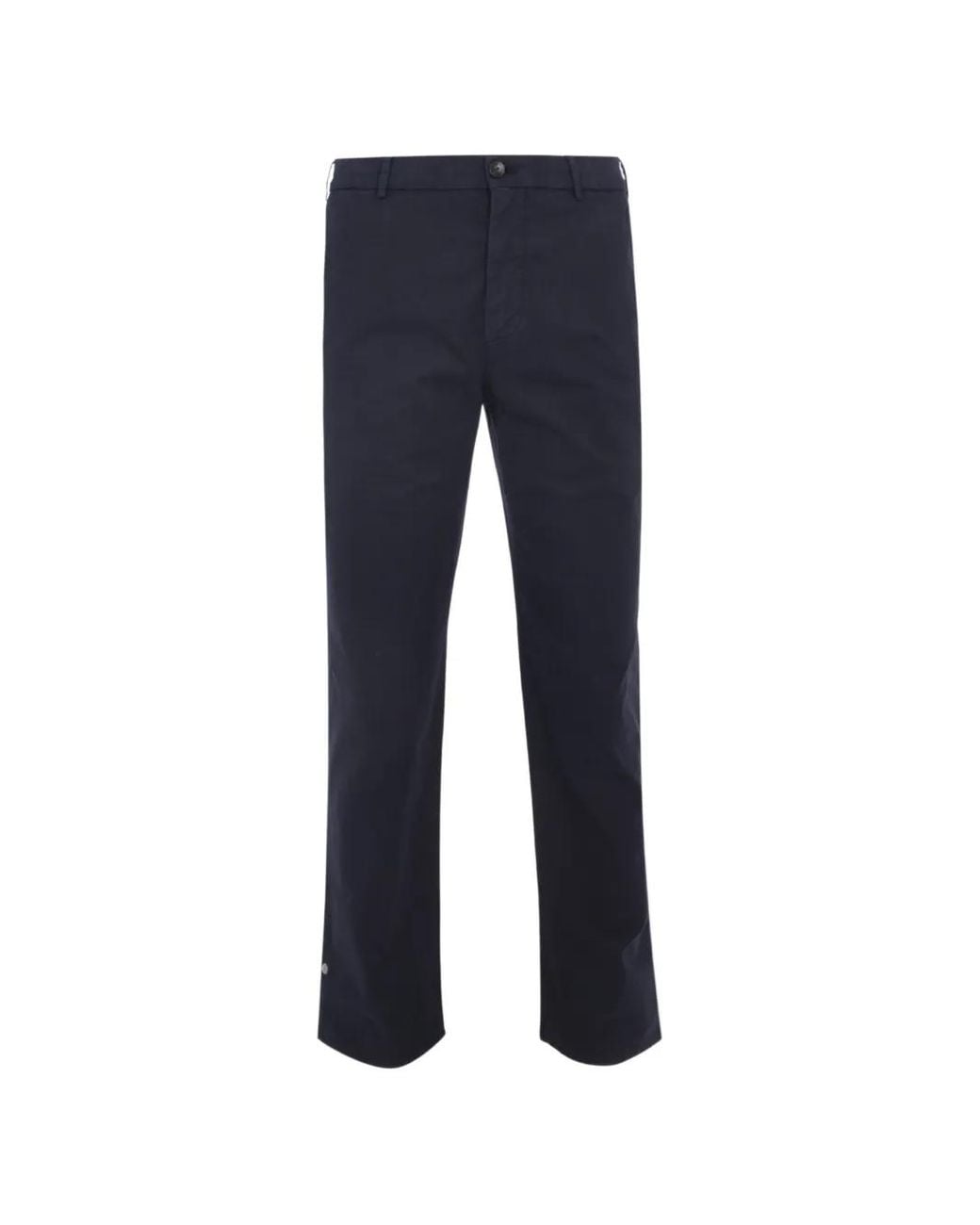 Agnona Blue Straight-Leg Trousers for men