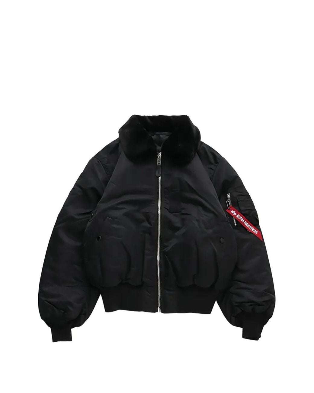 Mastermind Japan Black Zip-Up Bomber Jacket for men