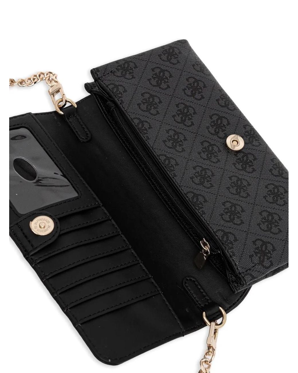 Guess Black Sac À Bandoulière À Motif Monogrammé