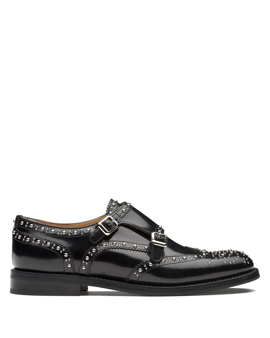 Church's Black Lana Met Leather Brogues