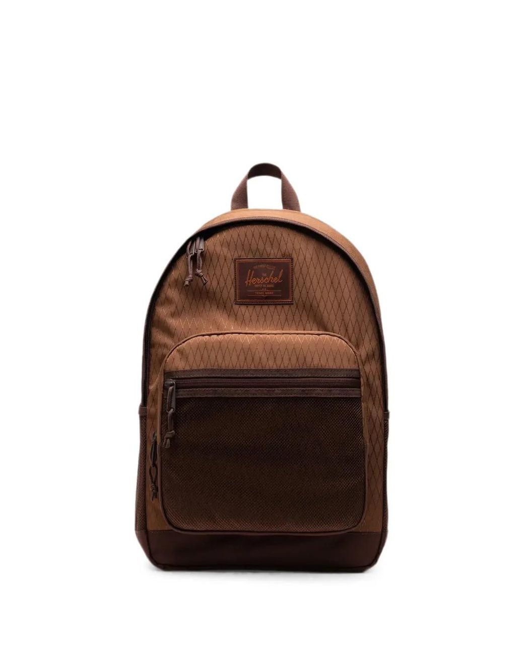 Herschel Supply Co. Brown Kaine 28L Diamond-Quilted Mesh-Pocket Backpack