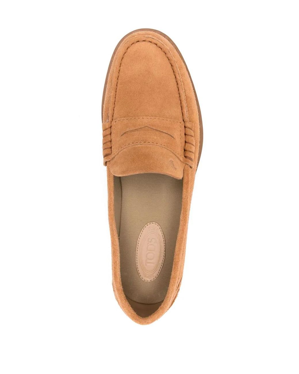Tod's Brown Suede Loafers
