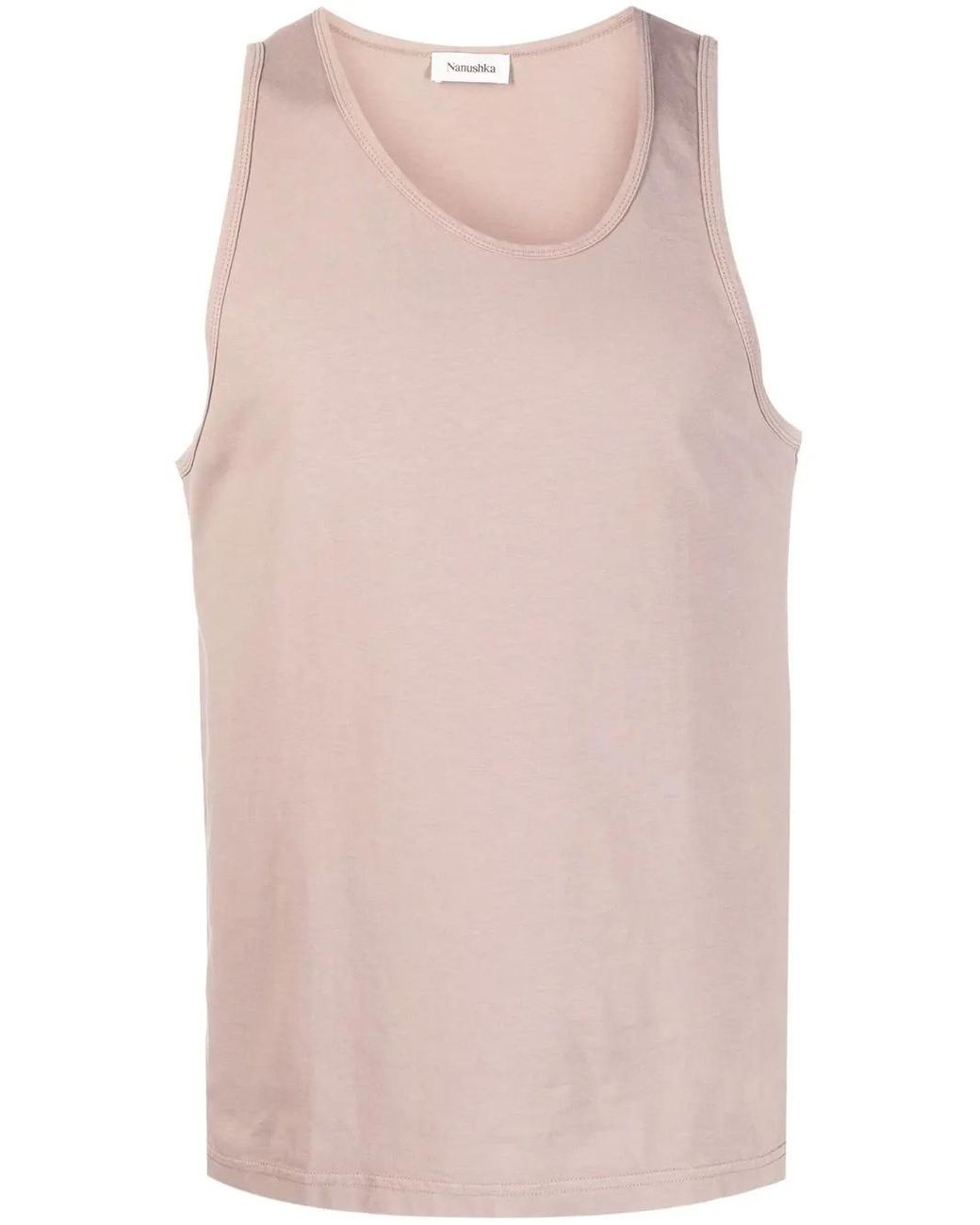Nanushka Pink Aziz Asymmetric Tank Top for men