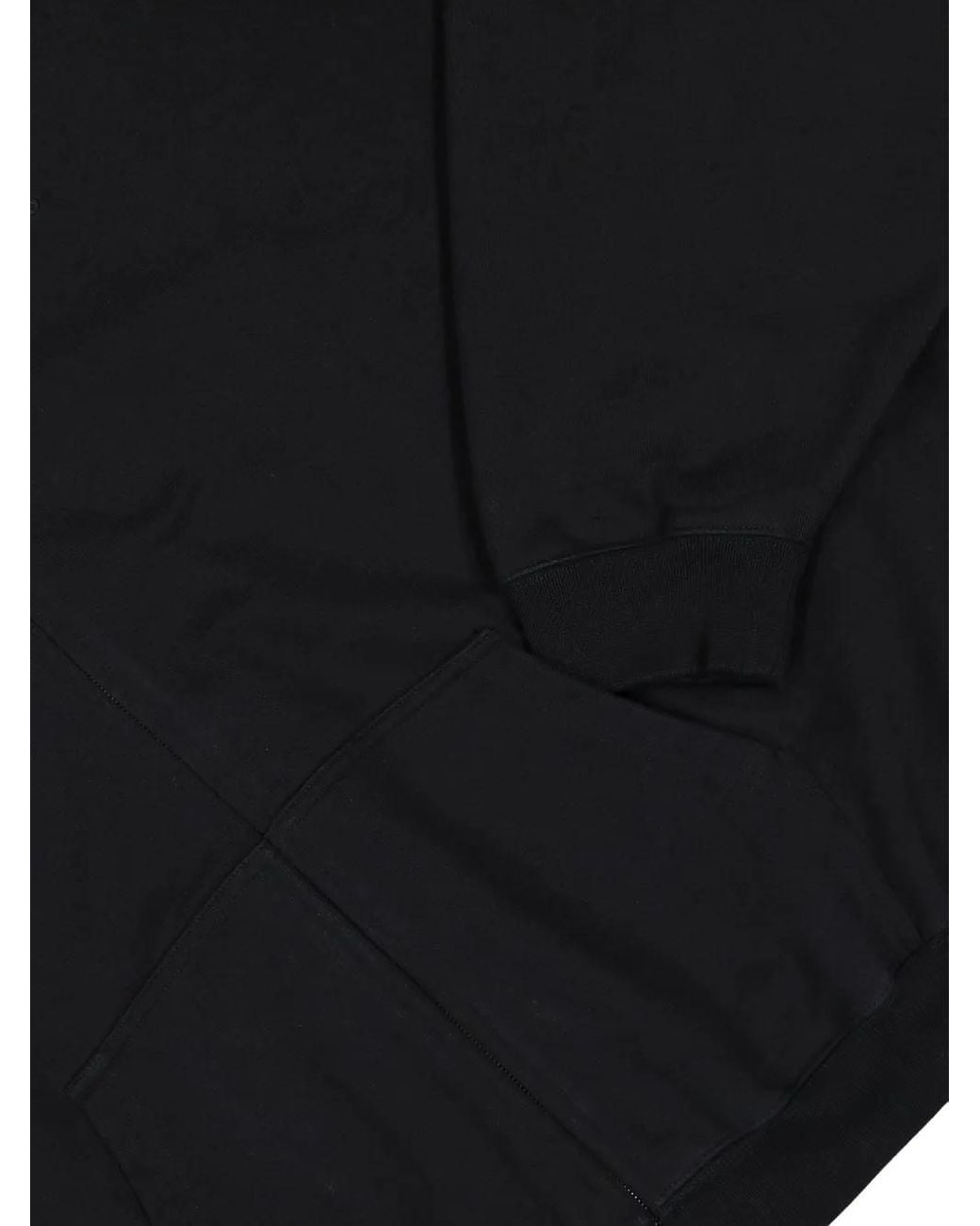 Vetements Black Zip-Up Logo Hoodie for men