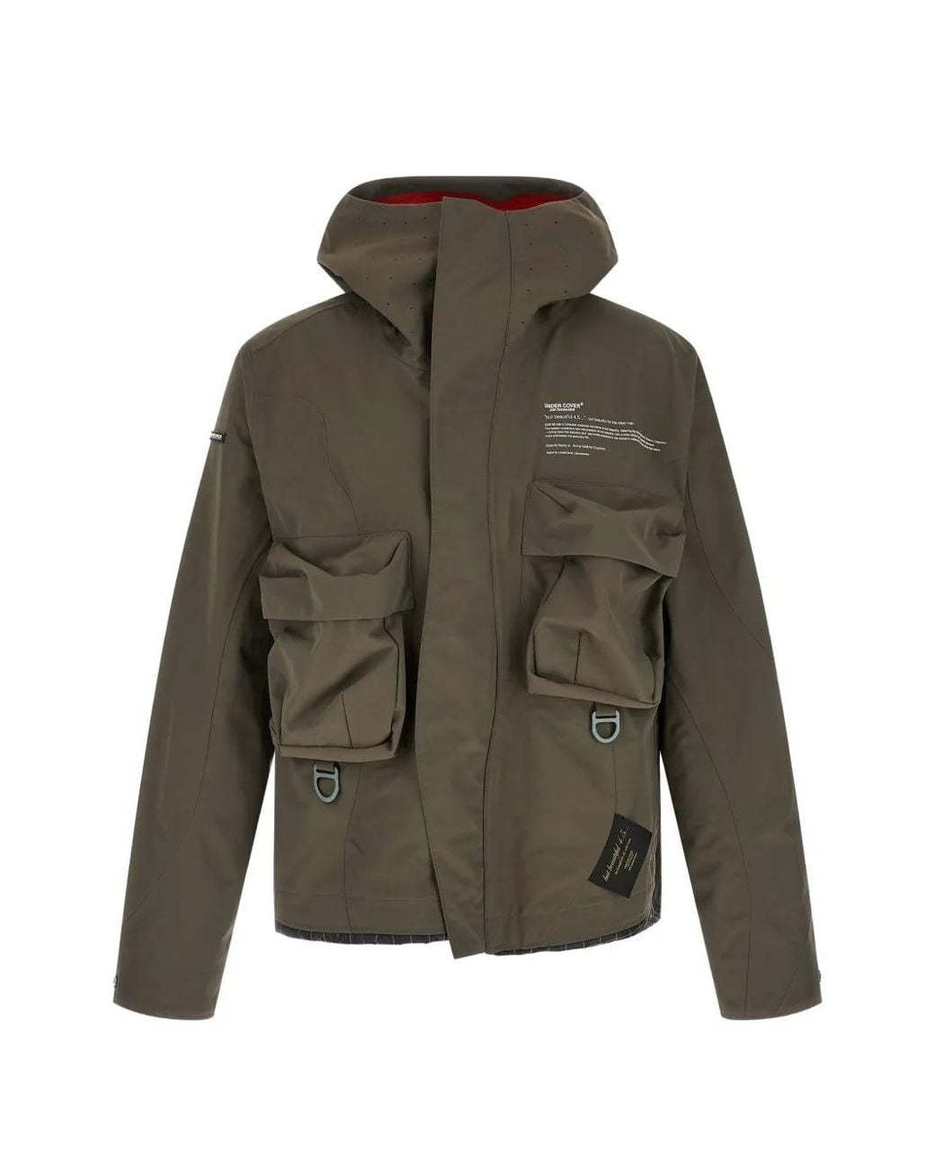 Undercover Green Technical Parka for men
