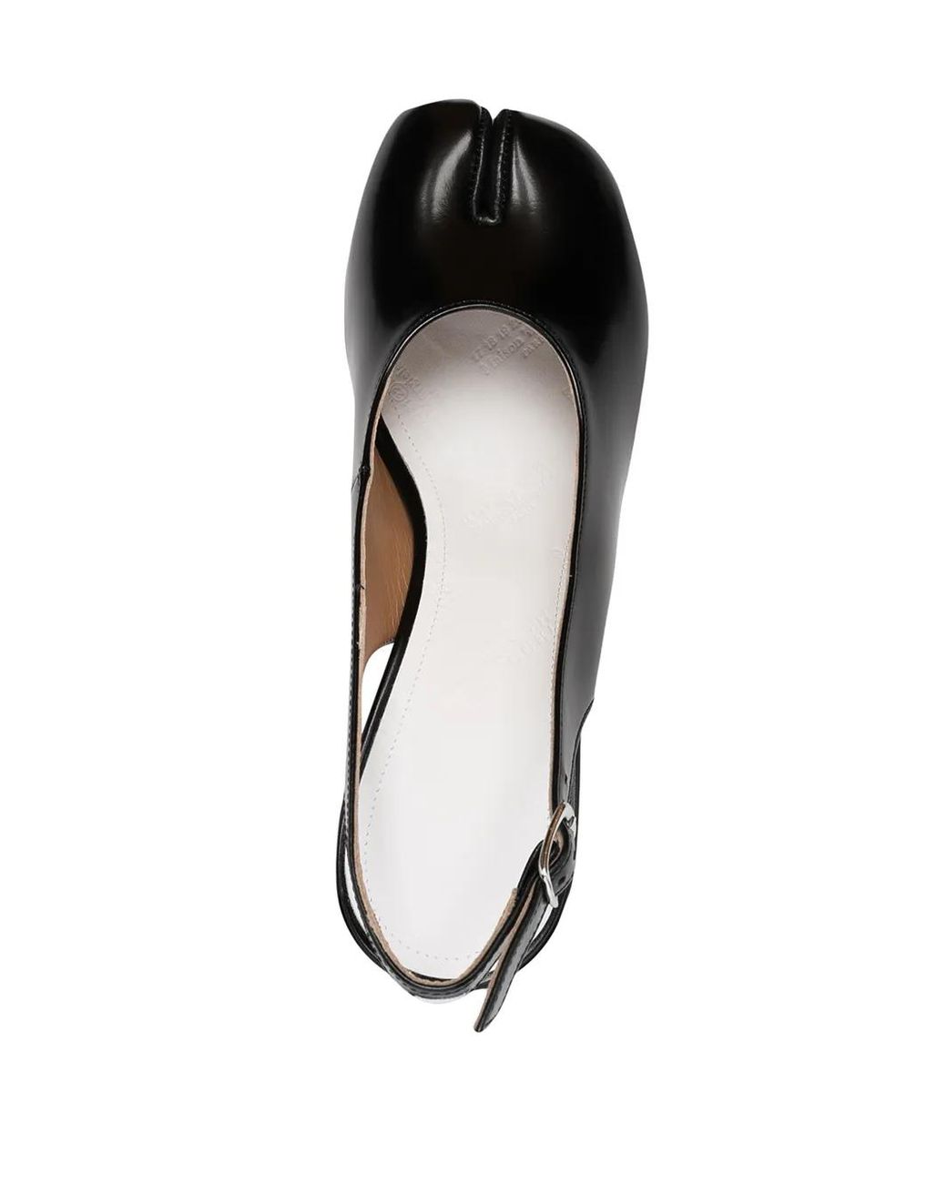 Maison Margiela Black 60Mm Tabi Slingback Pumps