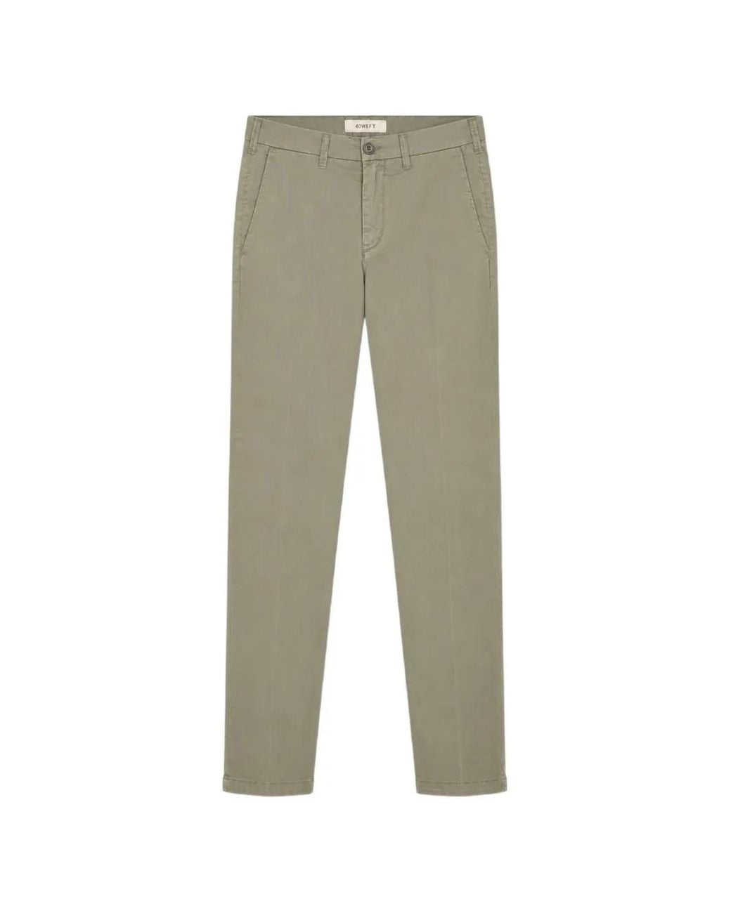 40 Weft Green Lenny Straight-Leg Trousers for men