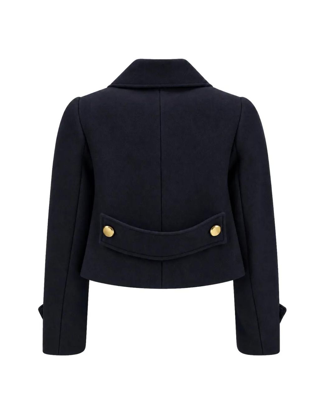P.A.R.O.S.H. Blue Classic-Collar Cropped Blazer