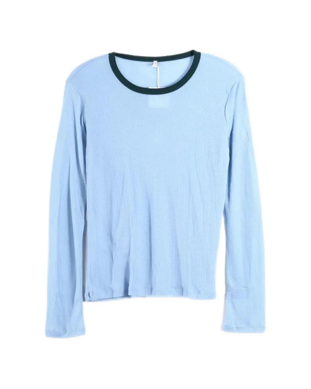 Baserange Blue Racer Ribbed Long-Sleeve T-Shirt
