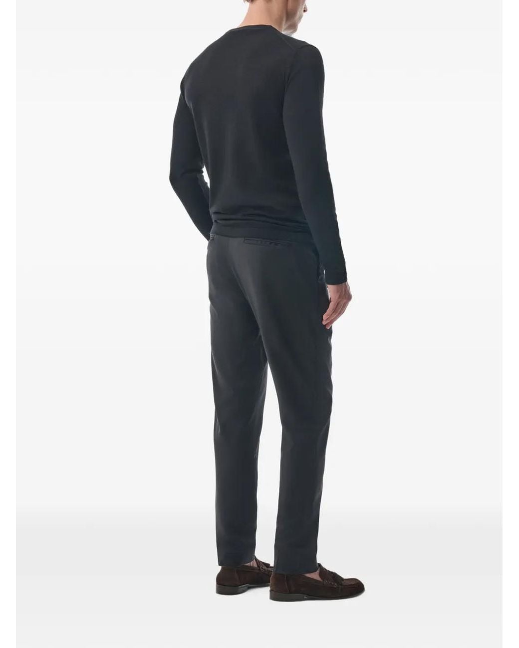 MEGUSTA Blue Knitted Cashmere Sweater for men
