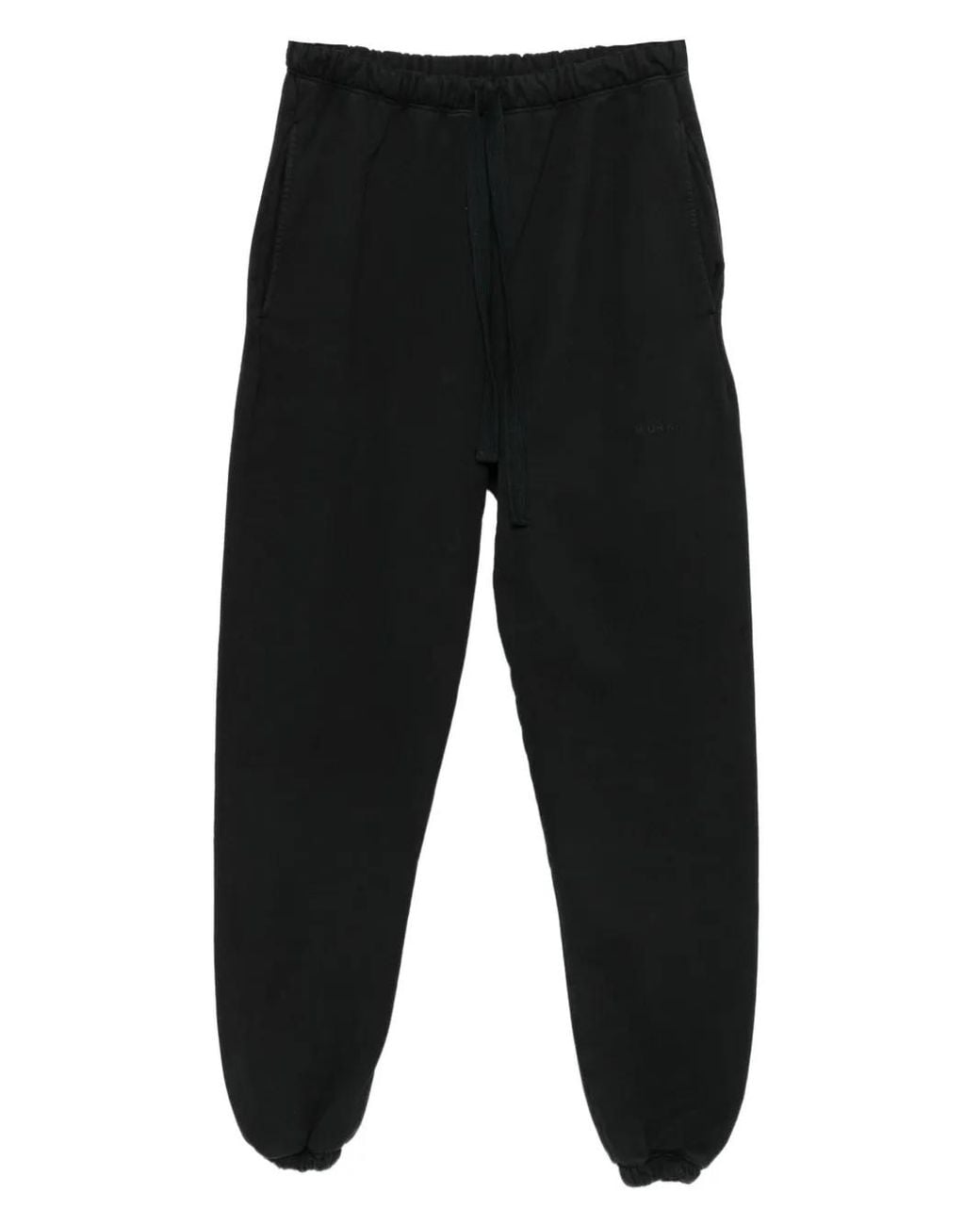 Ih Nom Uh Nit Black Drawstring-Waist Trousers for men