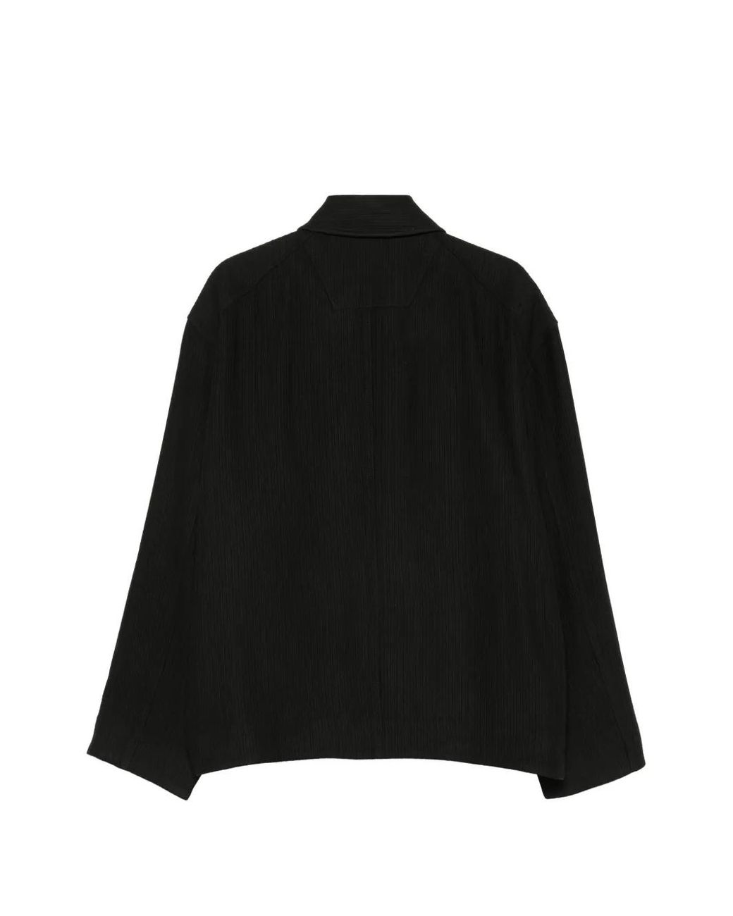 Juun.J Black Zip-Up Long-Sleeve Shirt Jacket for men