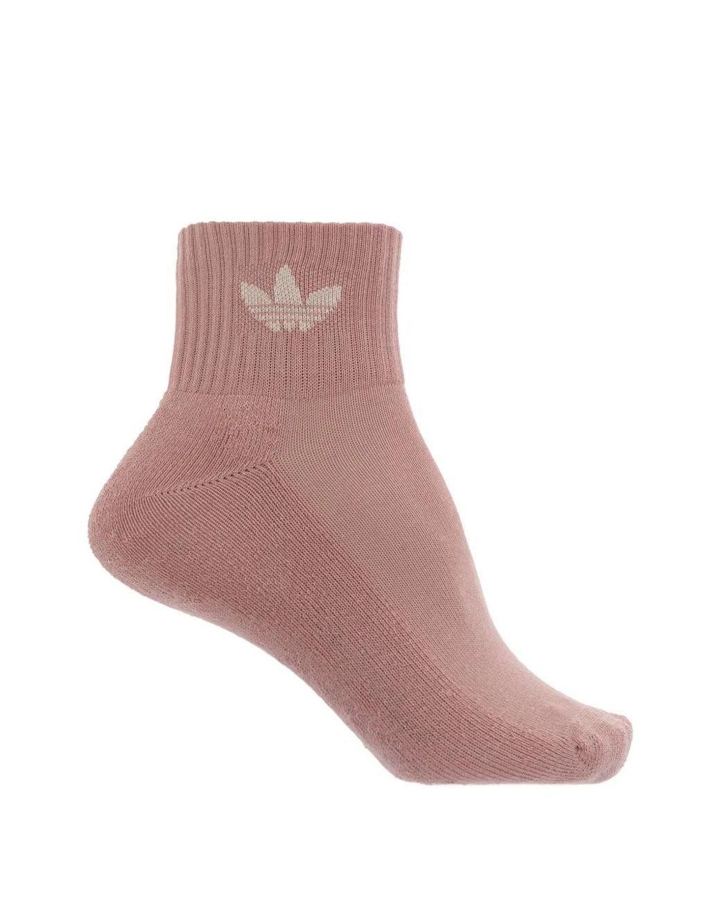 Adidas White Logo-Embroidered Ribbed-Knit Socks (Set Of Six)