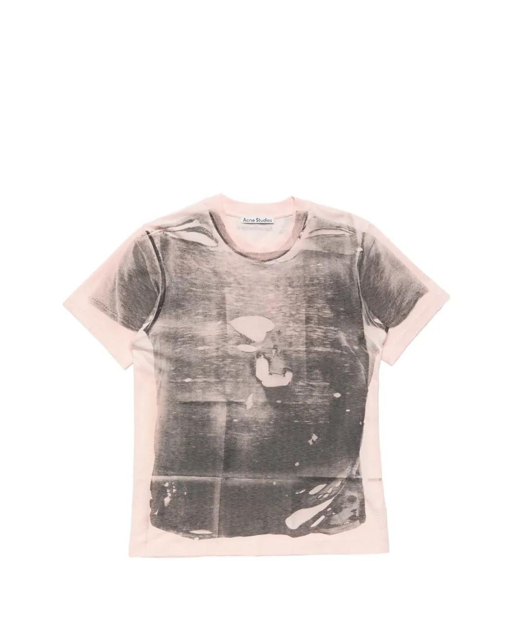 Acne Gray Tromp-L'Œil T-Shirt for men