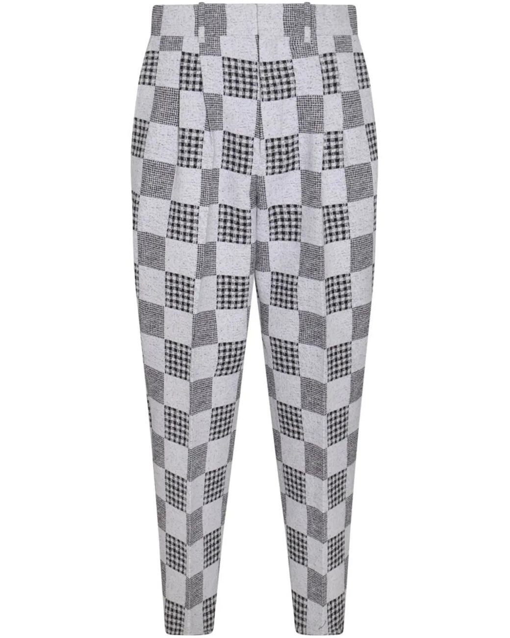 KENZO Geruite Broek in het Gray voor heren