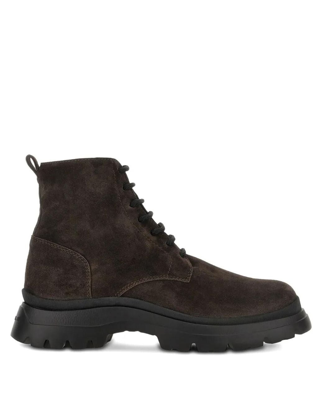Hogan Black Suede Ankle Boots for men