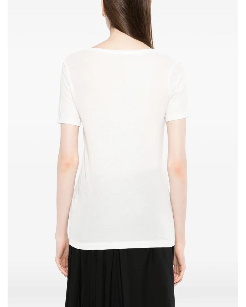 Yohji Yamamoto White High Gauge Cotton Jersey T-Shirt