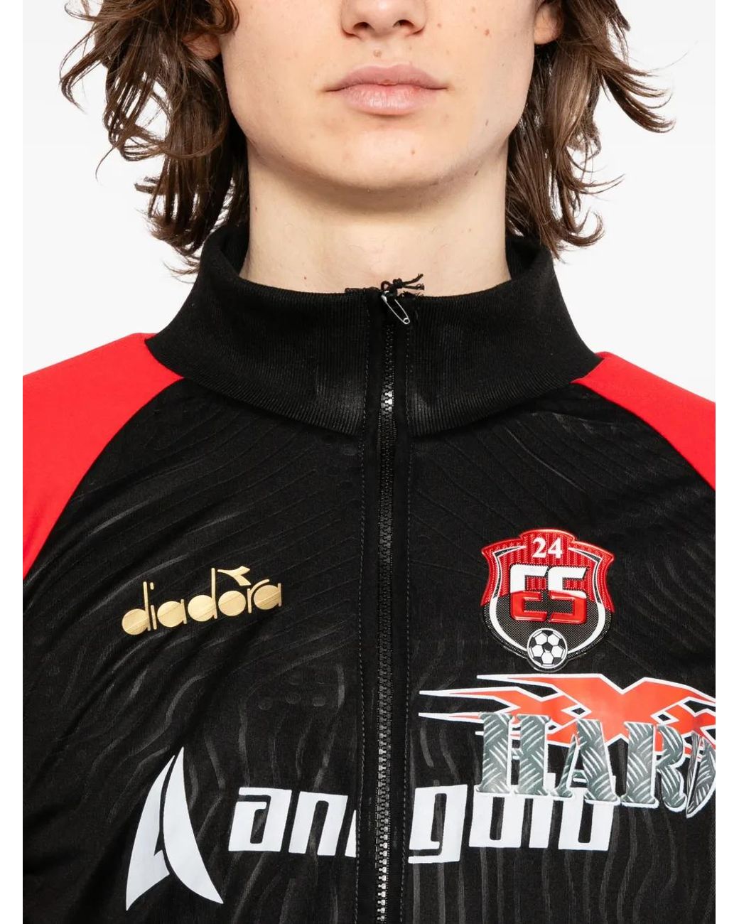PROTOTYPES Red Printed Jacket for men