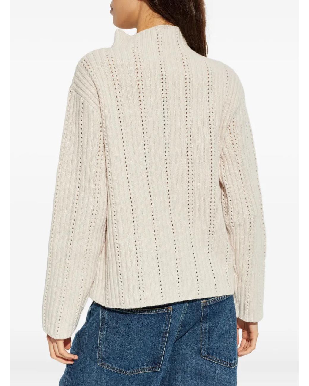 Samsøe & Samsøe White Pull Satilly À Col Roulé