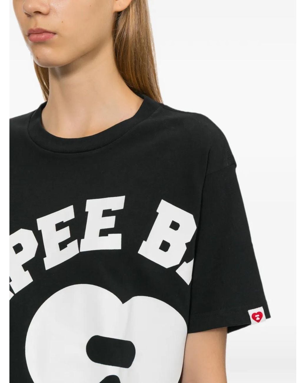 AAPE BY A BATHING AP Black Apee Baby Printed T-Shirt