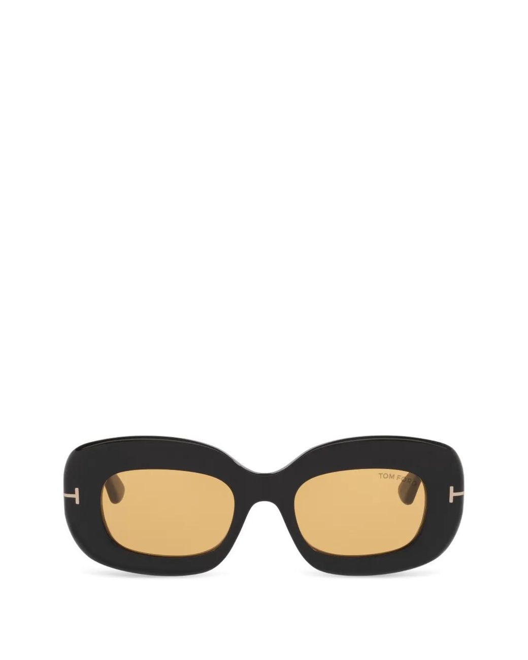 Tom Ford Black Islay-02 Rectangle-Frame Sunglasses