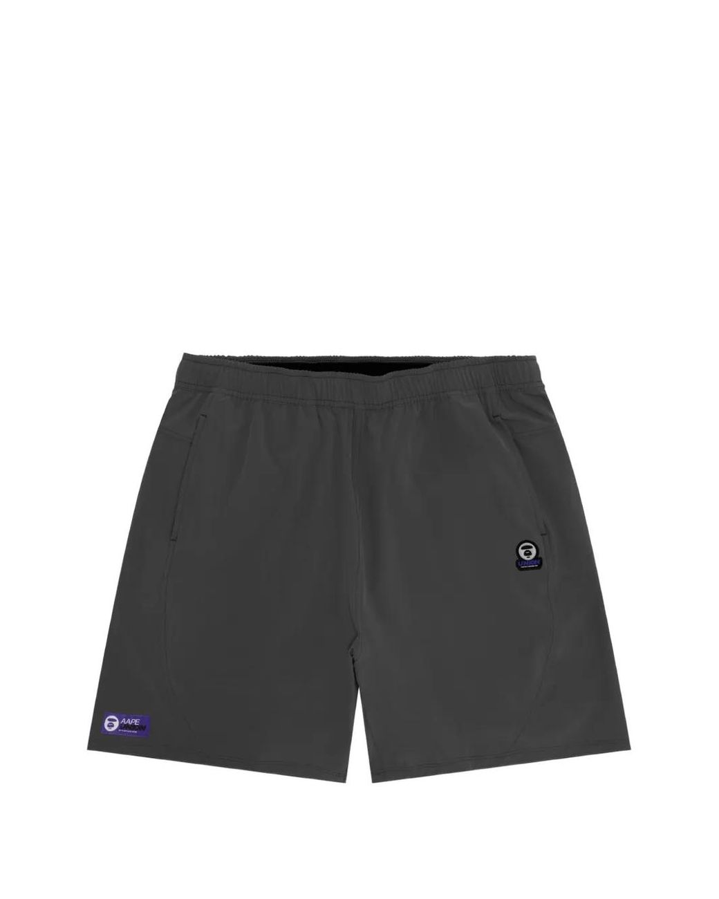 Aape By A Bathing Ape Black Logo-Print Shorts for men
