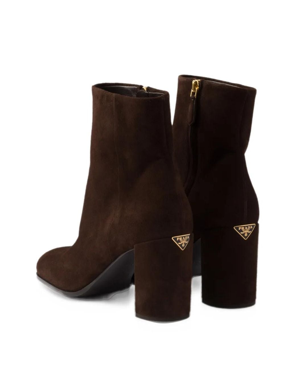Prada Black Suede Booties