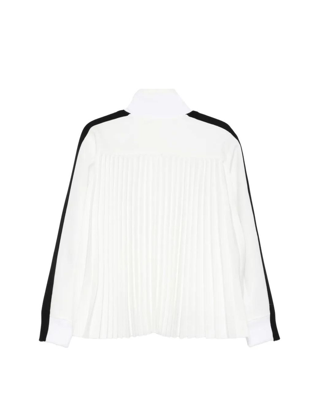Sacai White Stripe Pleated Jacket