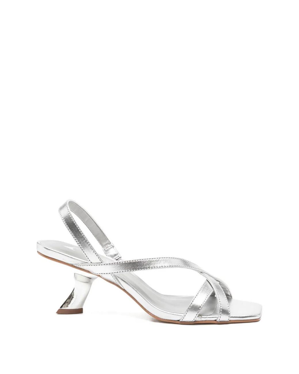 Carrano White Sandalen Mit Eckiger Kappe