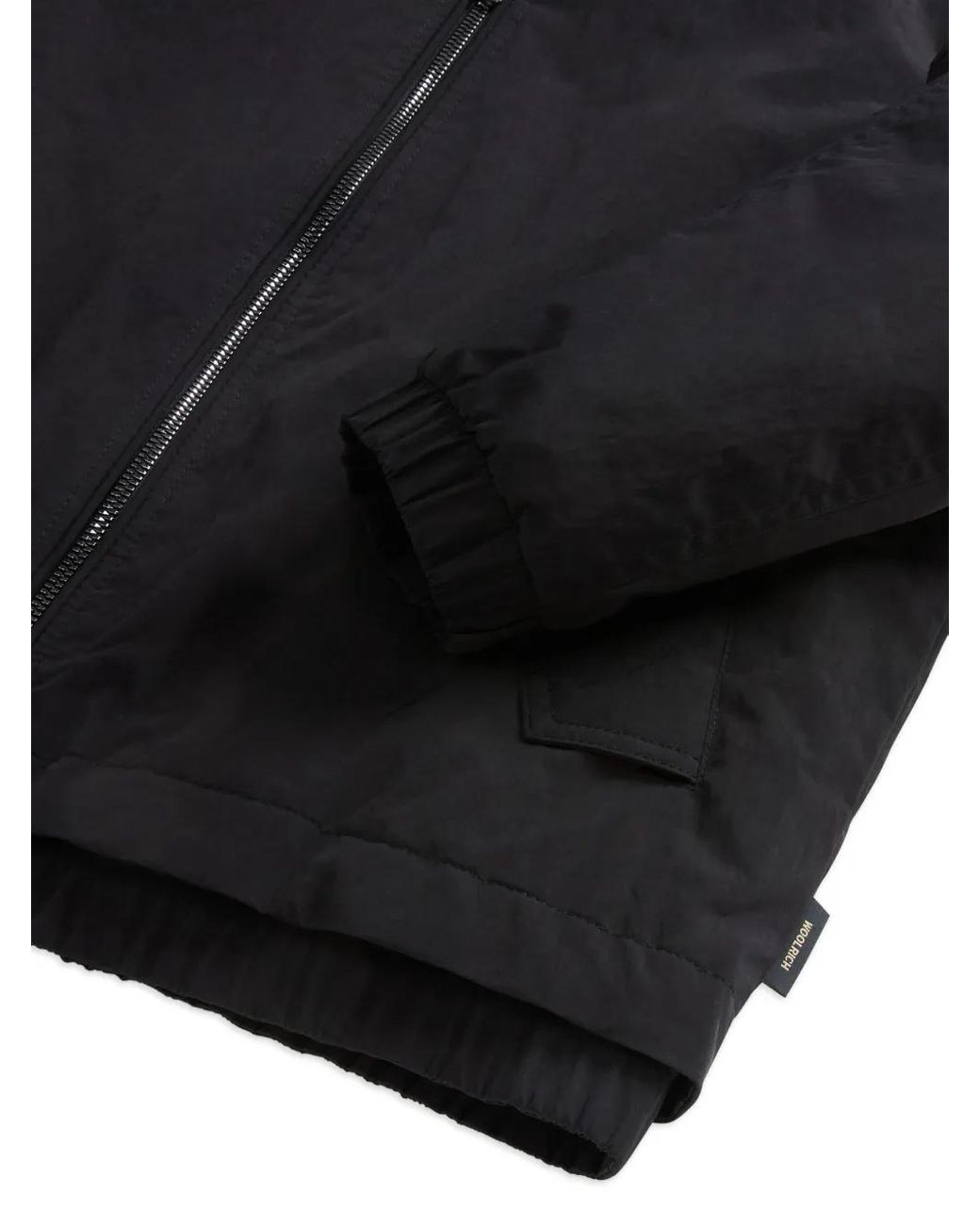 Woolrich Bomberjack Met Geribbelde Manchetten in het Black