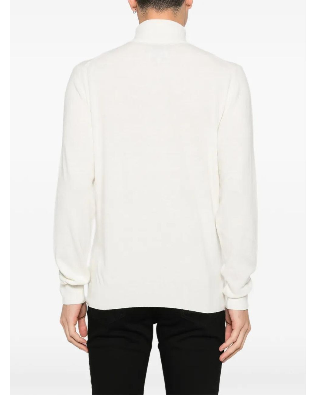 Mc2 Saint Barth White Turtleneck Sweater for men