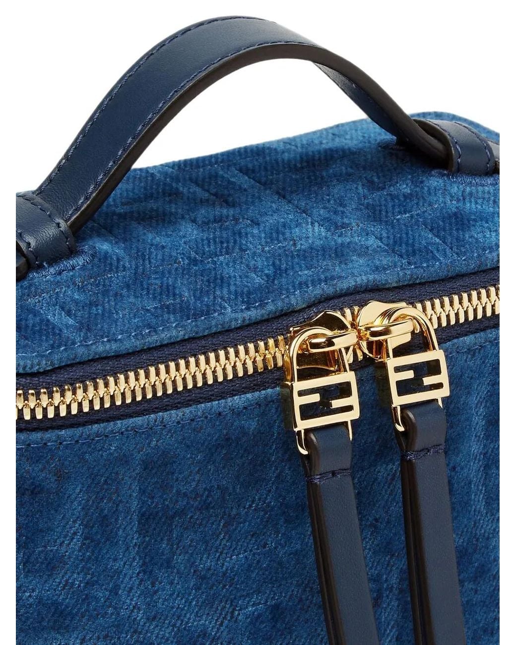 Fendi Blue Vanity Mini-Tasche