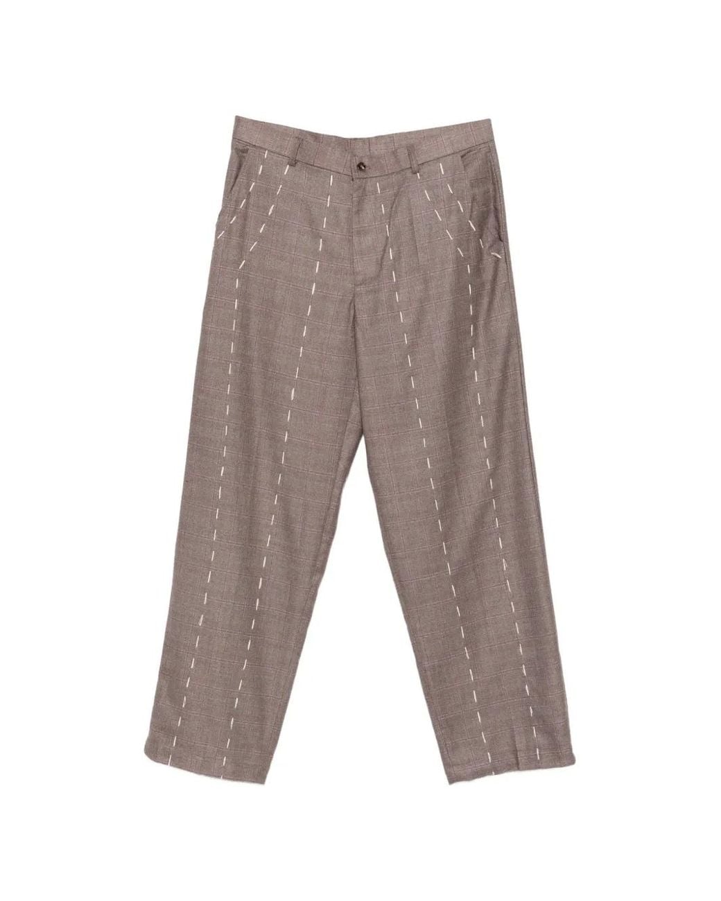 Kidsuper Gray Pantalon Dash À Carreaux for men