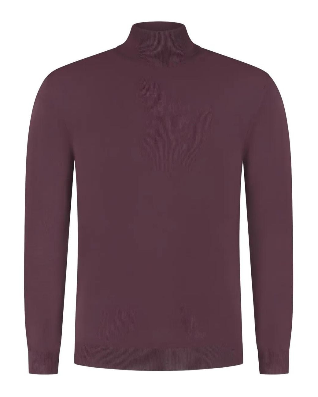 Zanone Purple High-Neck Sweater for men