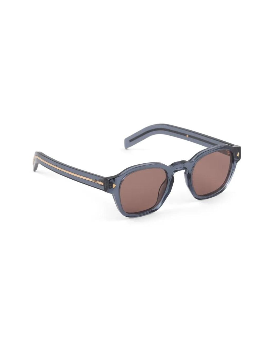 Prada Brown Round-Frame Sunglasses for men