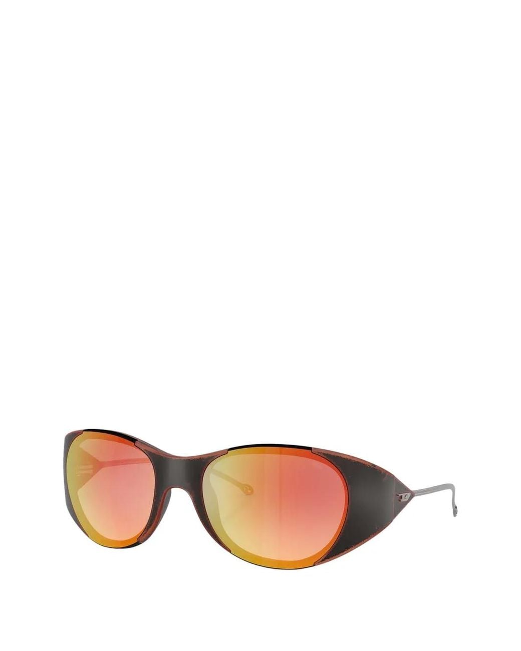 DIESEL Black Oval-Frame Sunglasses