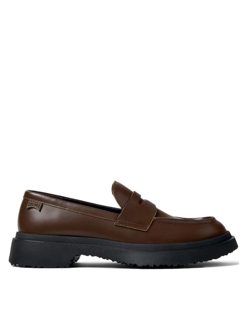Camper Brown Walden Leather Loafers