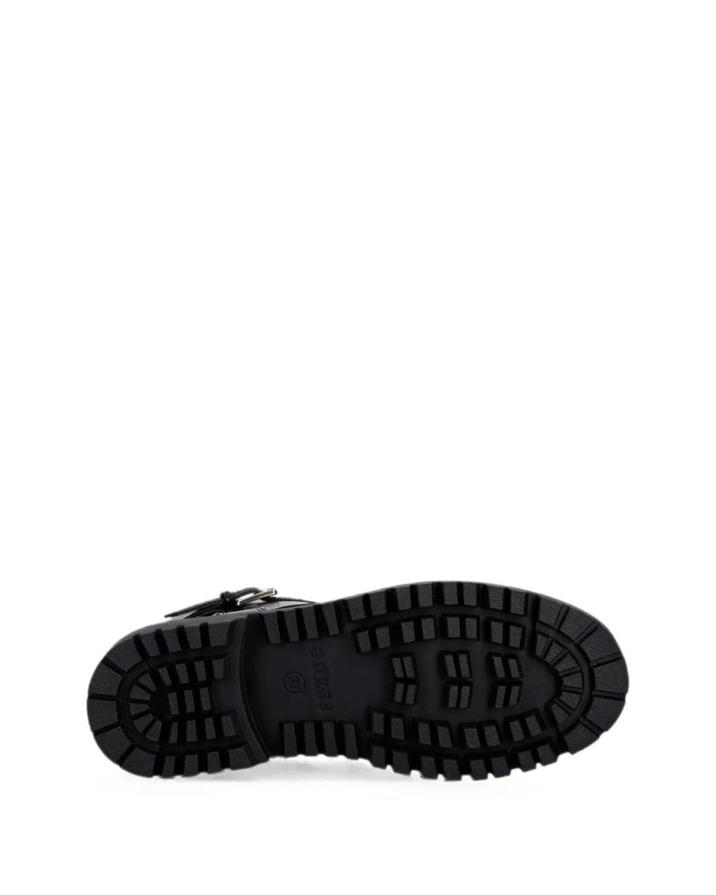 Guess Black Buckle-Fastening Lace-Up Boots