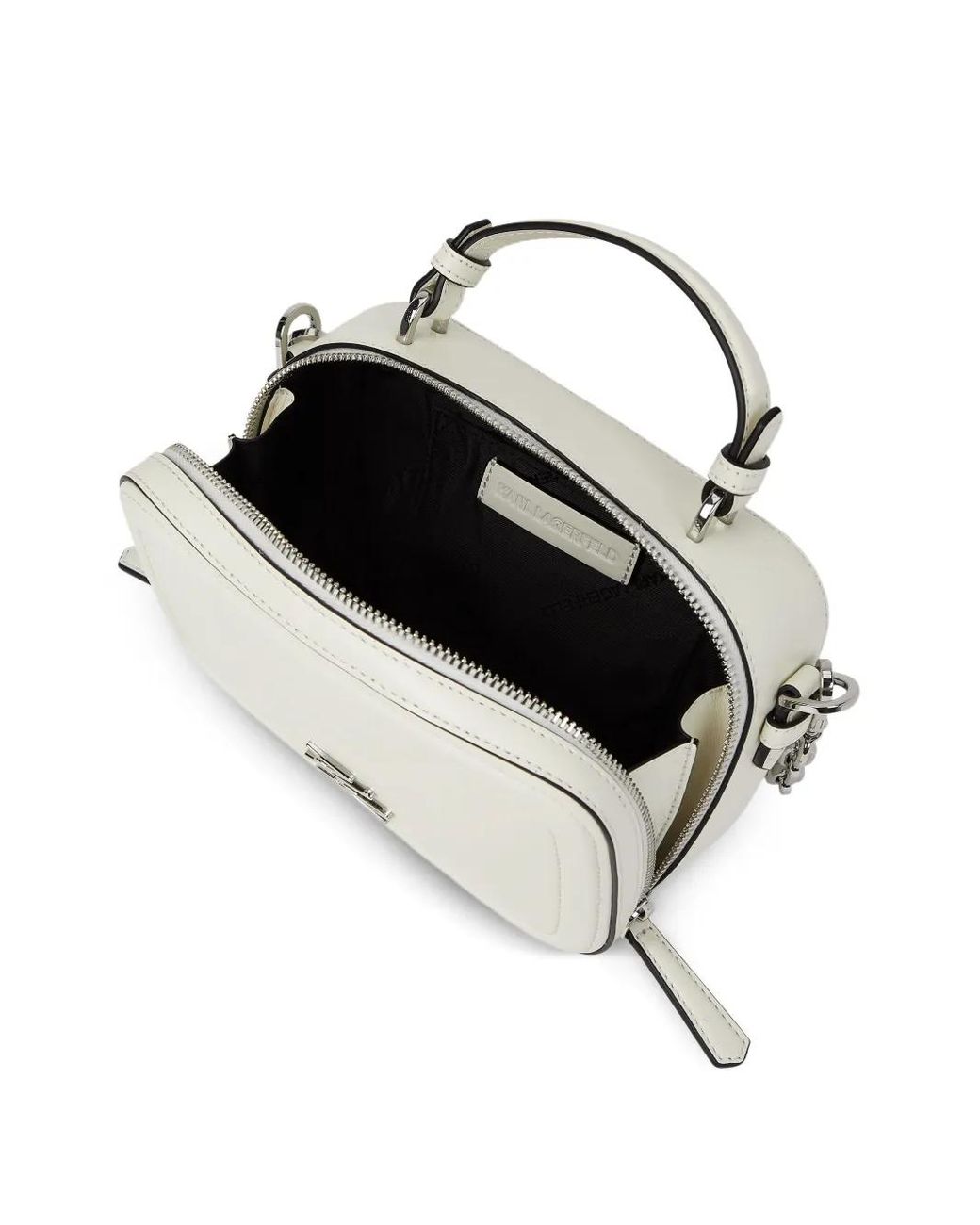 Karl Lagerfeld Metallic Chain-Strap Crossbody Bag