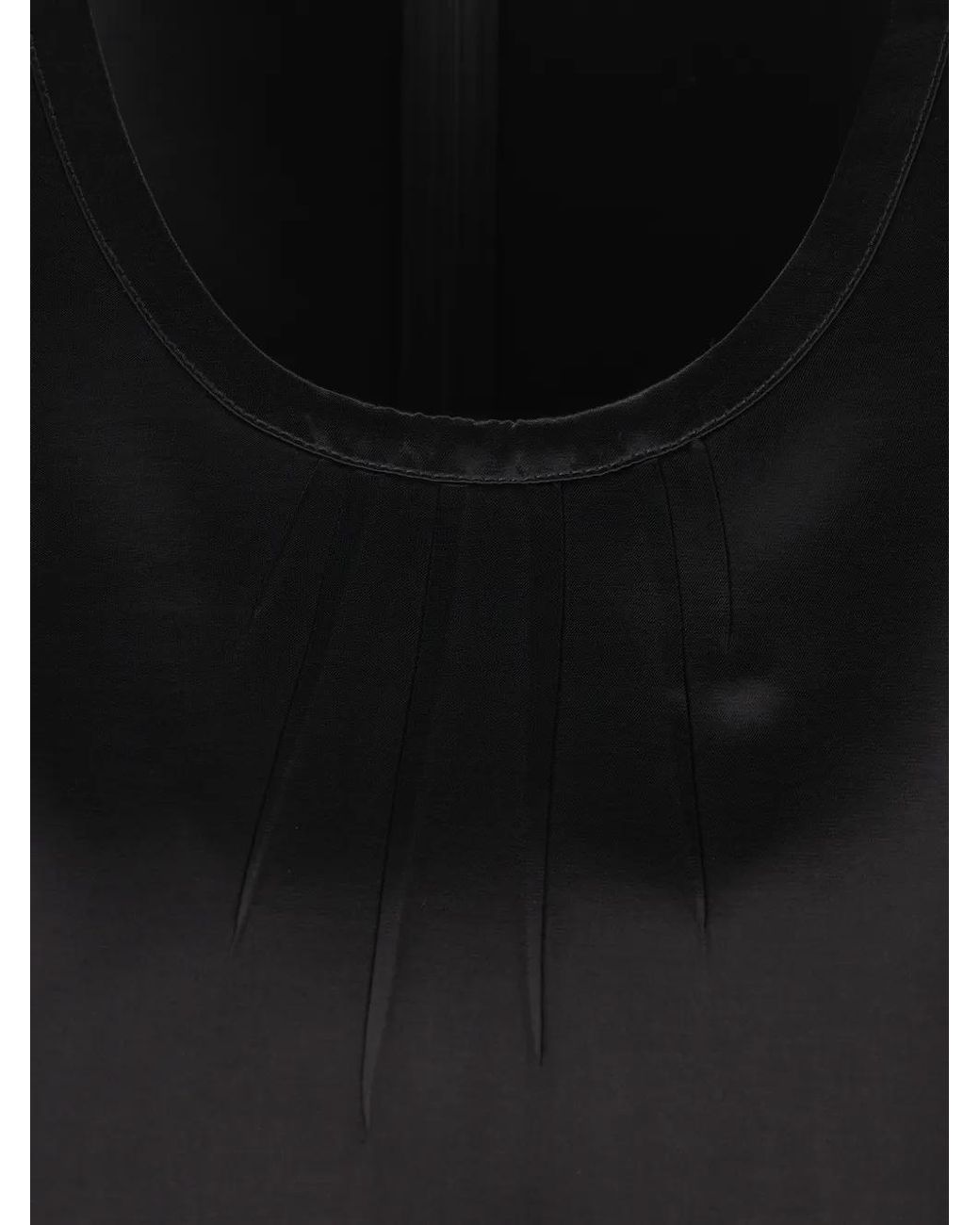 Saint Laurent Black Cassandre Shift Dress
