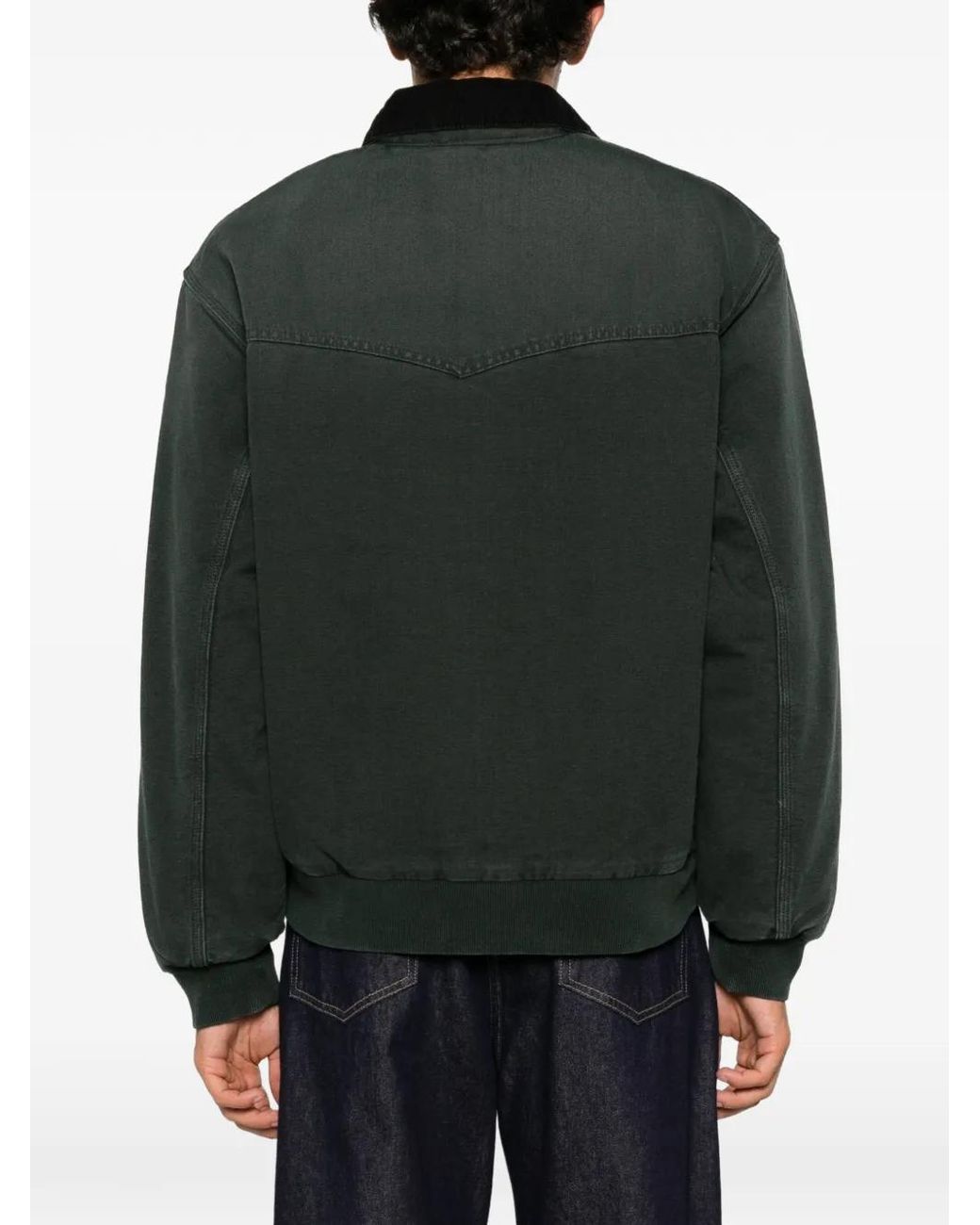 Carhartt Black Og Santa Fe Zip-Fastening Jacket for men