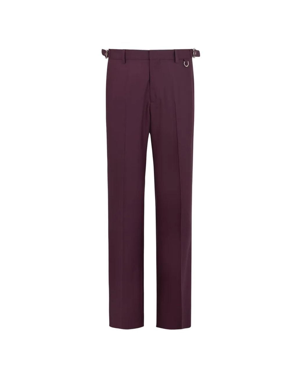 John Richmond Purple Side-Adjuster Tailored Trousers for men
