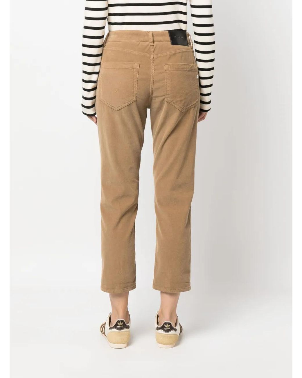 Dondup Natural Mid-Rise Cropped Trousers