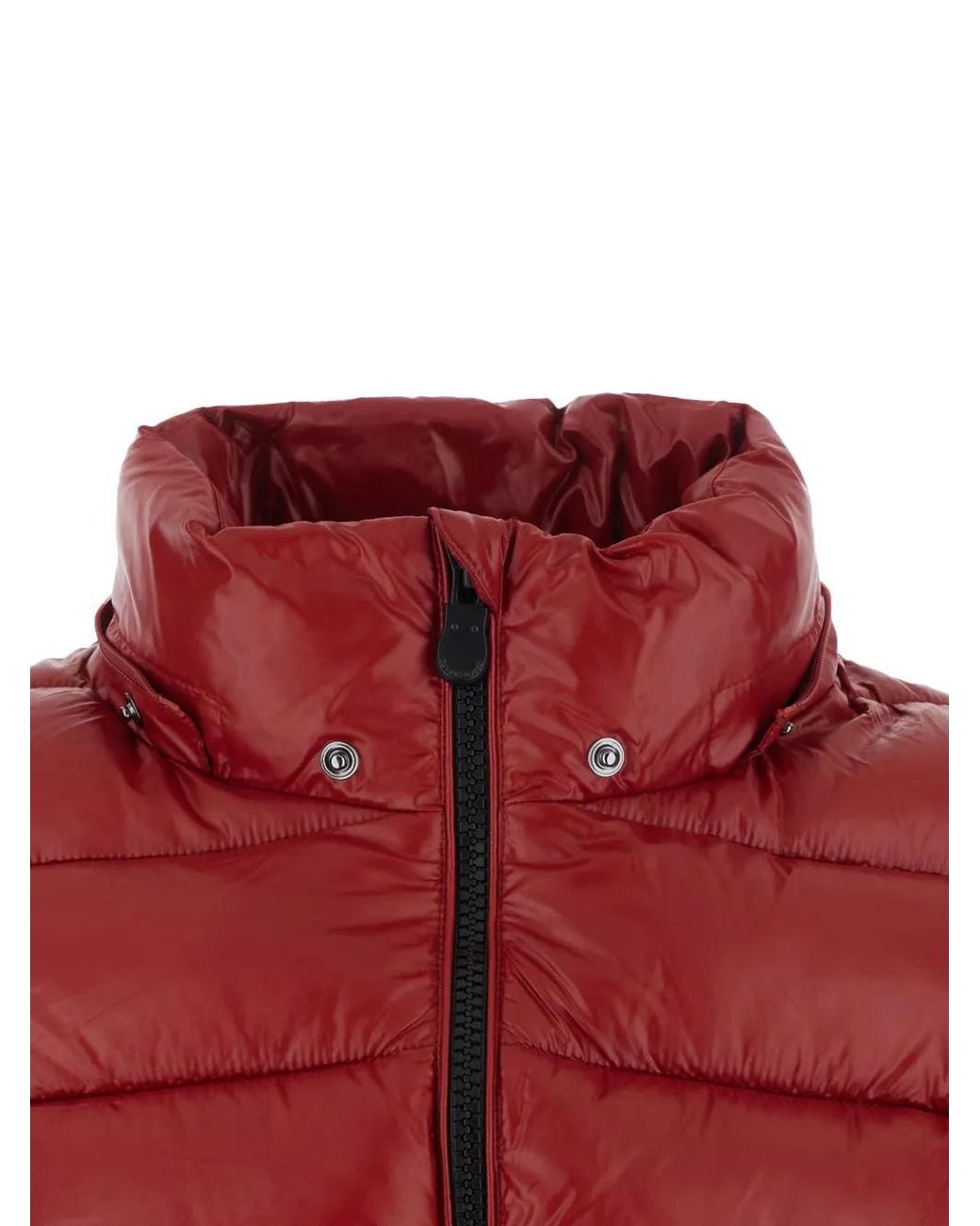 Save The Duck Red Hooded Puffer Jacket