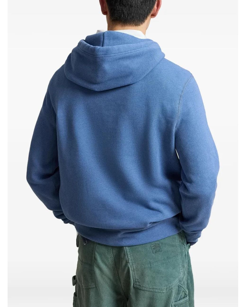 Polo Ralph Lauren Blue The Rl Fleece Hoodie for men